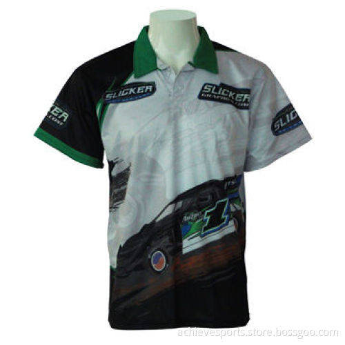 Customized boating polo shirt for men, with full sublimation printing